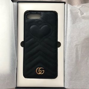 Gucci heart leather Iphone case